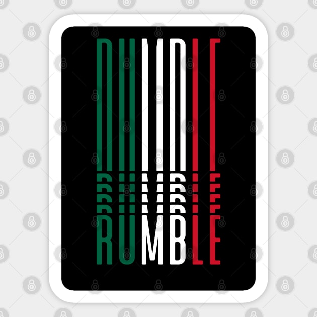 Rumble boxing mexico badge Sticker by PosterpartyCo